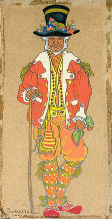 Н.К.Рерих. Распорядитель пира. Эскиз костюма к драме Г.Ибсена «Пер Гюнт». 1912