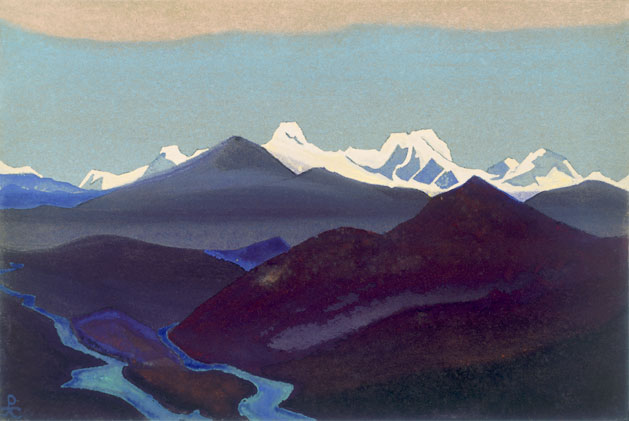 Н.К. Рерих. Тибет [Явление вечных снегов]. 1937 