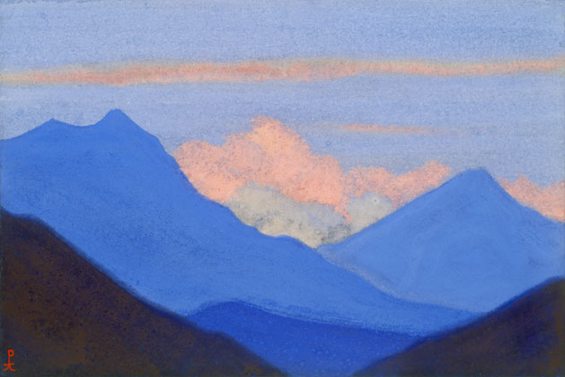 Н.К. Рерих. Гималаи [Полыхающие облака]. 1943