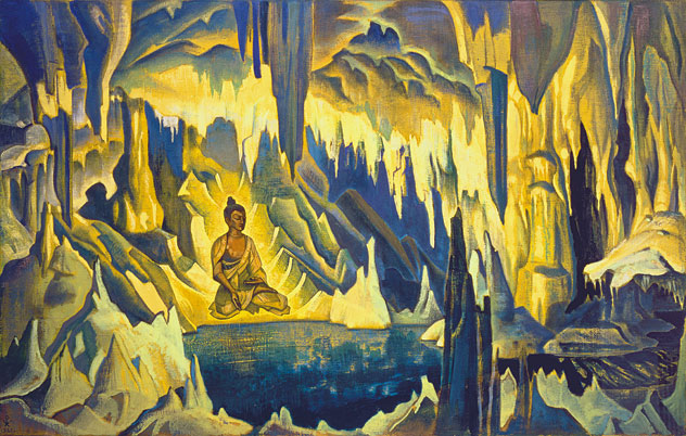 Будда Победитель. Из серии «Знамена Востока». 1925