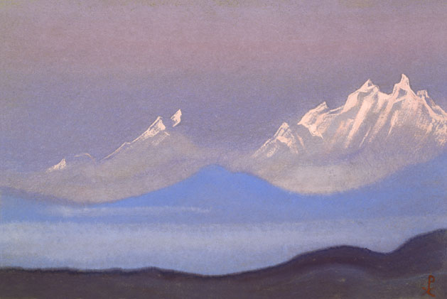 Н.К. Рерих. Гималаи [Снега на рассвете]. 1943