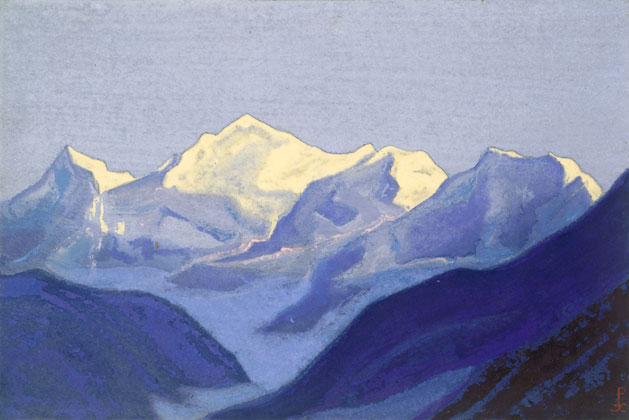 Н.К. Рерих. Гималаи [Золотистые вершины]. 1943