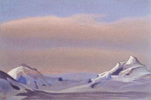 Н.К. Рерих. Гималаи [Луч солнца в облаках]. 1945