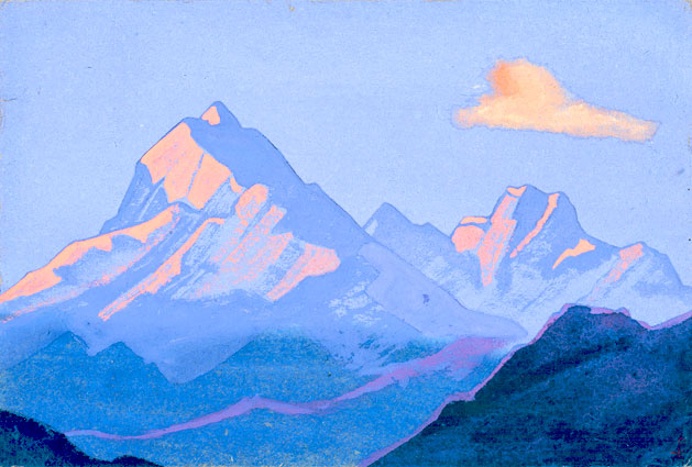 Н.К. Рерих. Гималаи [Огненные снега вершин]. 1938