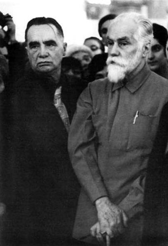 Святослав Николаевич Рерих с Павлом Федоровичем Беликовым